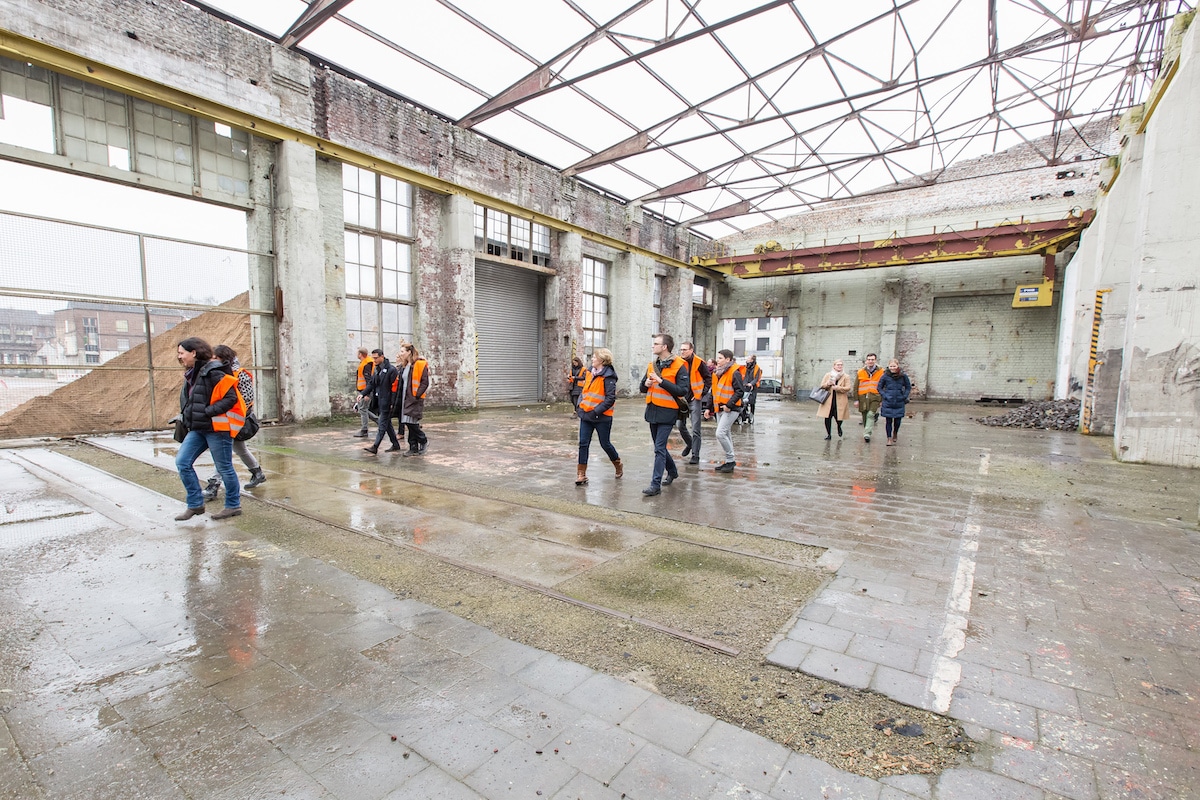 Begehung Halle17 im Clouth-Quartier